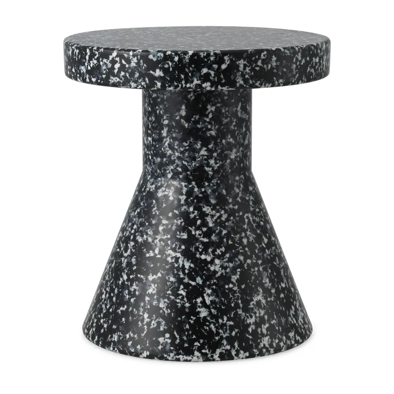 Bit Cone Hocker Schwarz-weiß by Normann Copenhagen – product photo