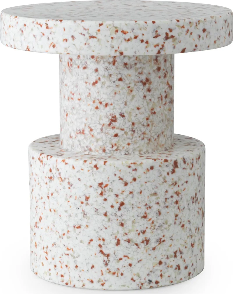 Bit Stool - Bijzettafel - H 42 x Ø 36 cm by Normann Copenhagen in Wit – product photo