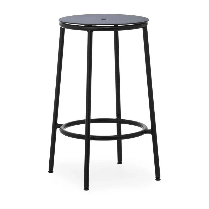 Circa Barhocker 65 cm Schwarz Aluminium by Normann Copenhagen – product photo