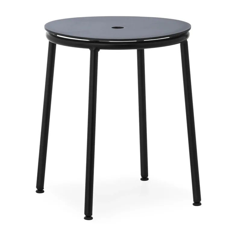 Circa Hocker 45 cm Schwarz Aluminium från Normann Copenhagen – produktbild