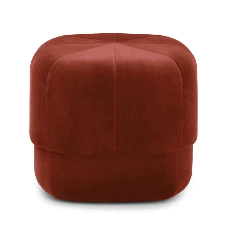 Circus Pouf Rostrot-grau-gelb von Normann Copenhagen – Produktfoto