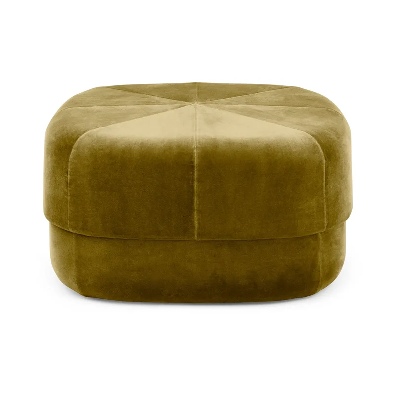 Circus Sitzpouf Velours moosgrün, groß by Normann Copenhagen – product photo