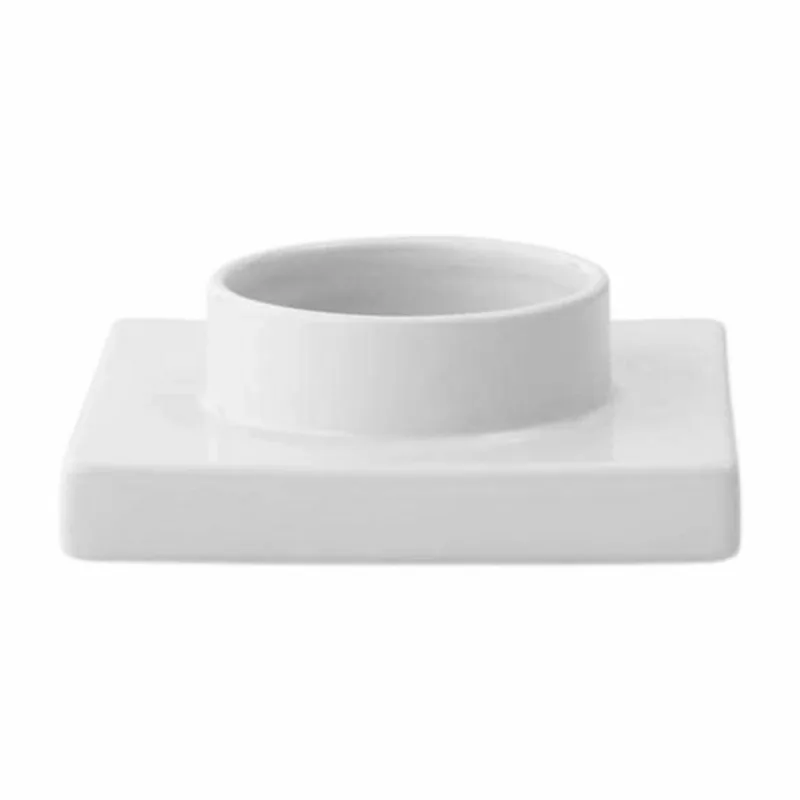 Deko Object bottom S5 H6cm D16cm keramiek snow von Normann Copenhagen in Wit – Produktfoto