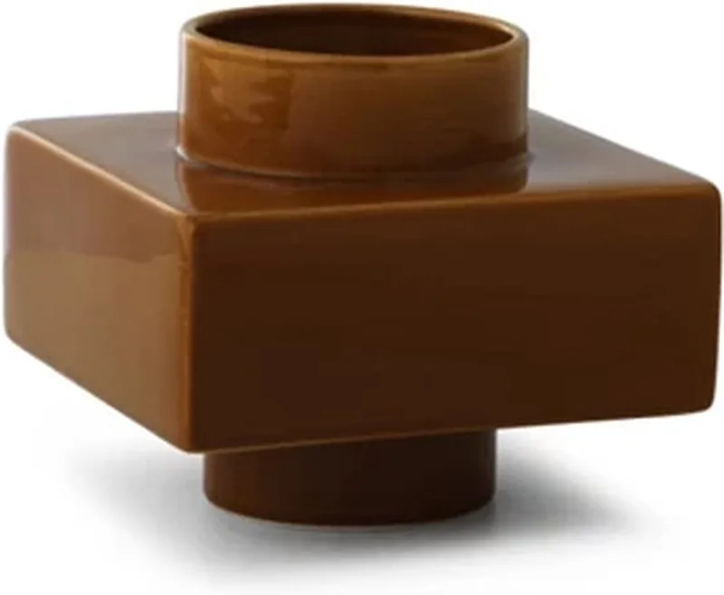 Deko Object medium S3 H14cm D16cm keramiek hazel van Normann Copenhagen in Bruin – productfoto