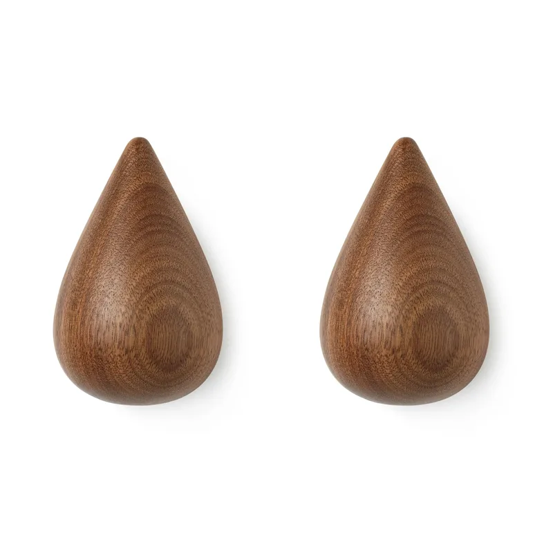 Dropit knopp 2er Pack Walnuss Groß von Normann Copenhagen – Produktfoto
