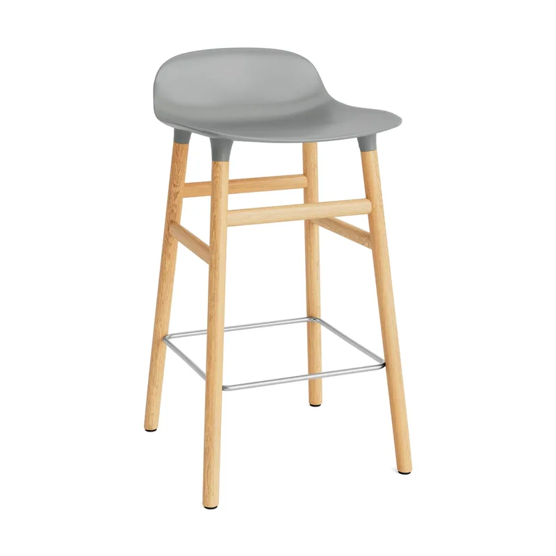 Form Chair Barstuhl Eichen-Beine Grau by Normann Copenhagen – product photo