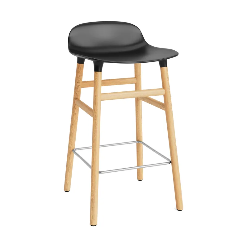 Form Chair Barstuhl Eichen-Beine Schwarz från Normann Copenhagen – produktbild