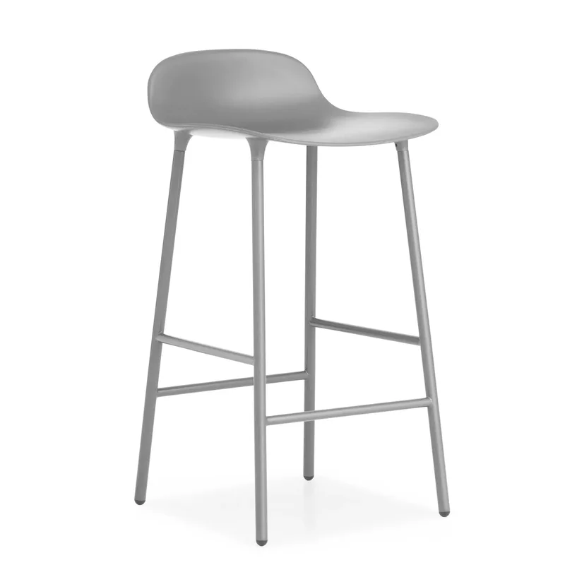 Form Chair Barstuhl metallBeine Grau från Normann Copenhagen – produktbild