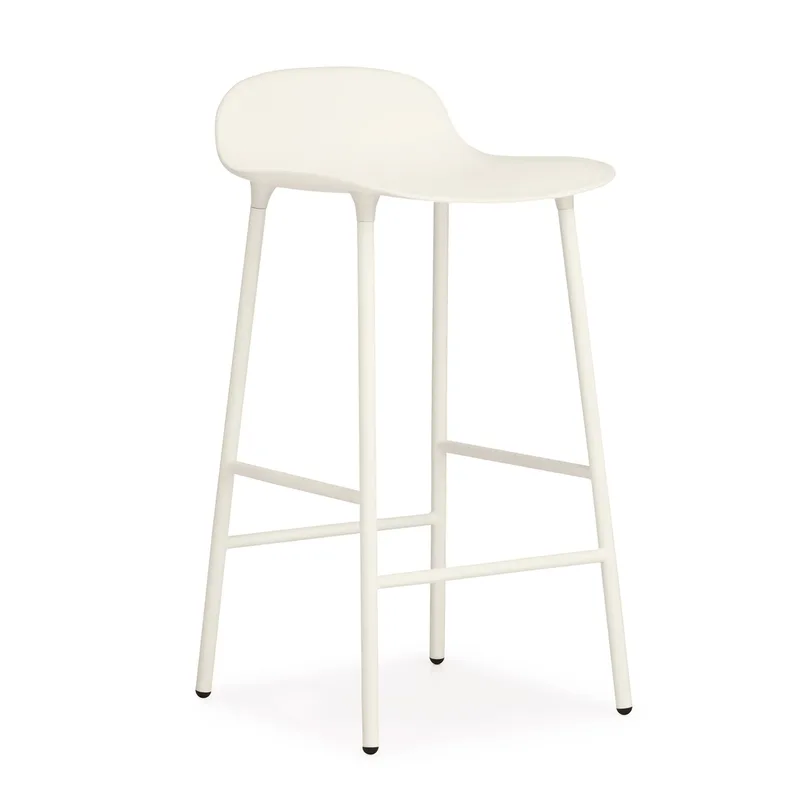 Form Chair Barstuhl metallBeine Weiß från Normann Copenhagen – produktbild