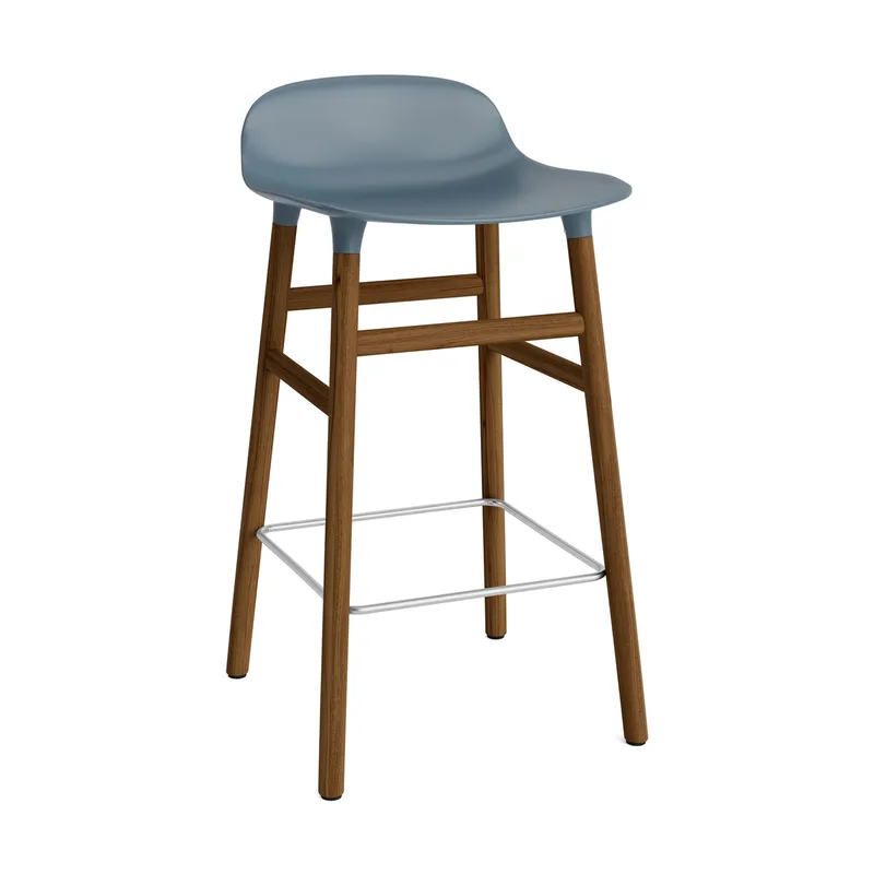 Form Chair Barstuhl valnötsBeine Blau de Normann Copenhagen – photo du produit