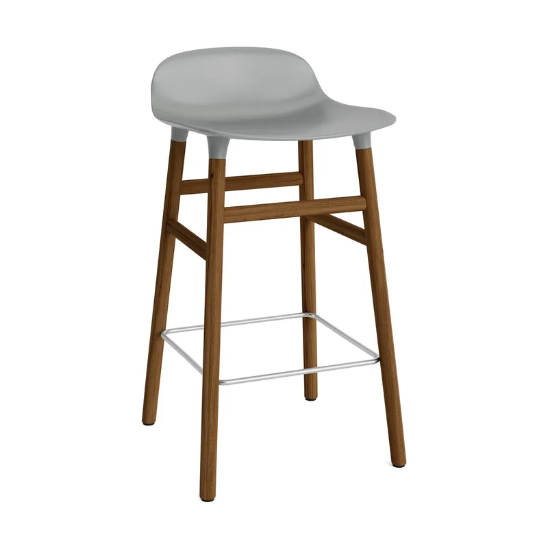 Form Chair Barstuhl valnötsBeine Grau by Normann Copenhagen – product photo