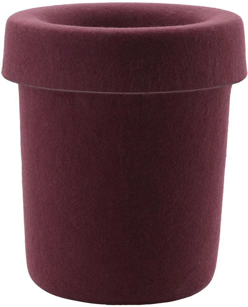 Hide Office Prullenbak Burgundy van Normann Copenhagen in Donkerpaars – productfoto