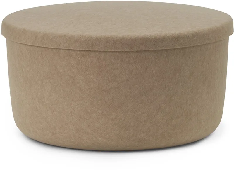 Hide Opbergdoos Large Zand van Normann Copenhagen in Beige – productfoto