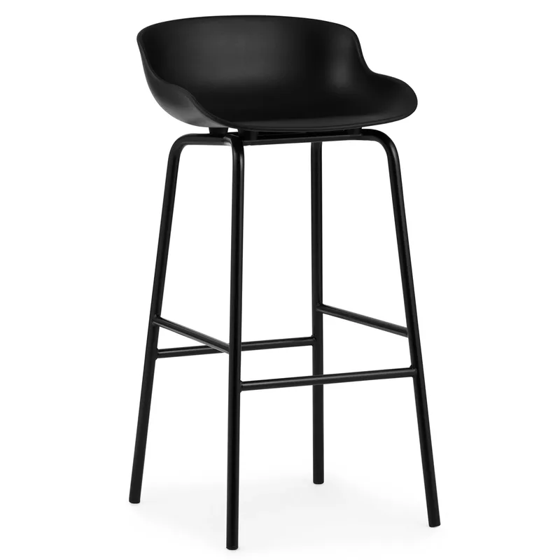 Hyg Barstuhl Metallbeine 75cm Schwarz by Normann Copenhagen – product photo