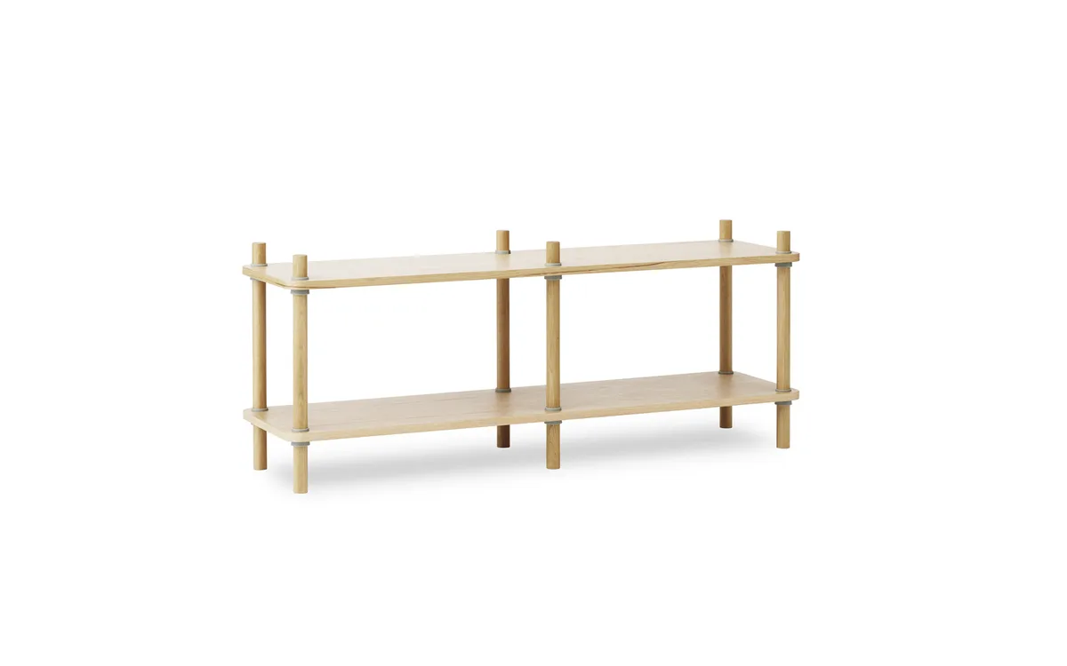 Jam boekenkast 6 palen oak/grey van Normann Copenhagen – productfoto