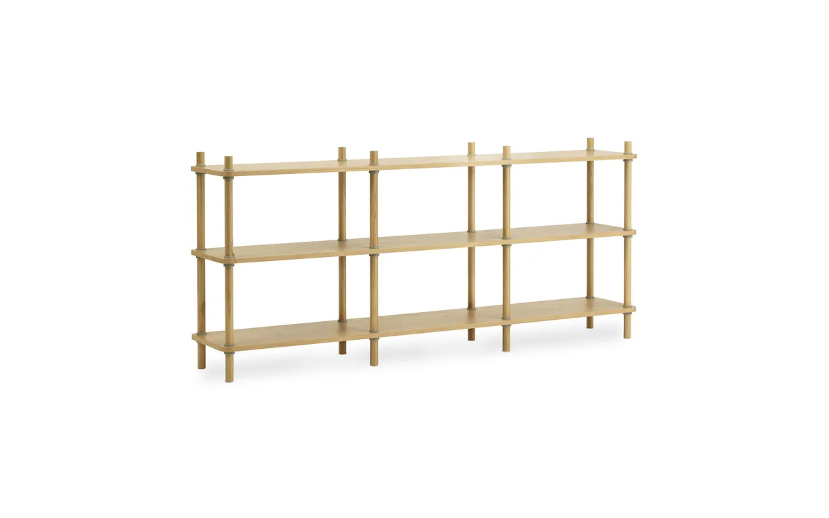 Jam boekenkast 8 palen oak/grey van Normann Copenhagen – productfoto