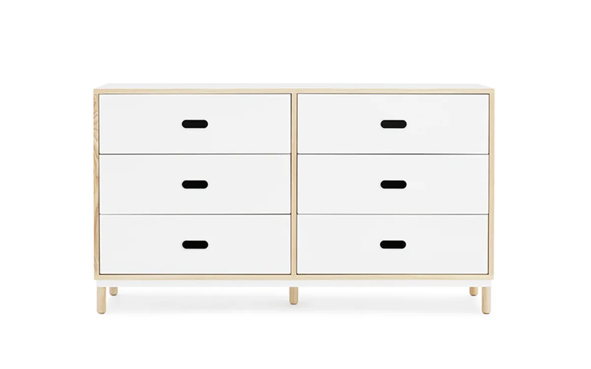 Kabino dressoir met 6 lades wit von Normann Copenhagen – Produktfoto