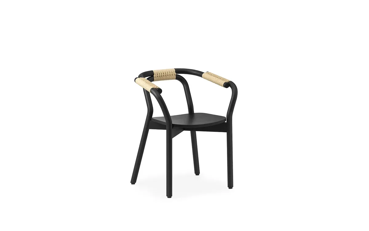 Knot stoel black/nature by Normann Copenhagen – product photo