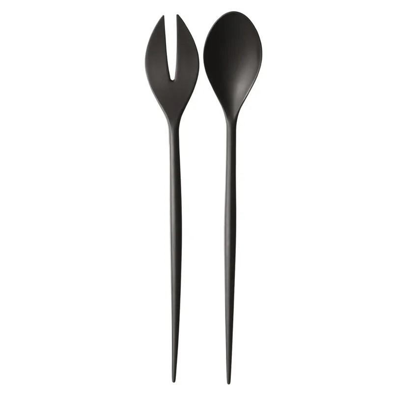 Krenit Salatbesteck Schwarz de Normann Copenhagen – photo du produit