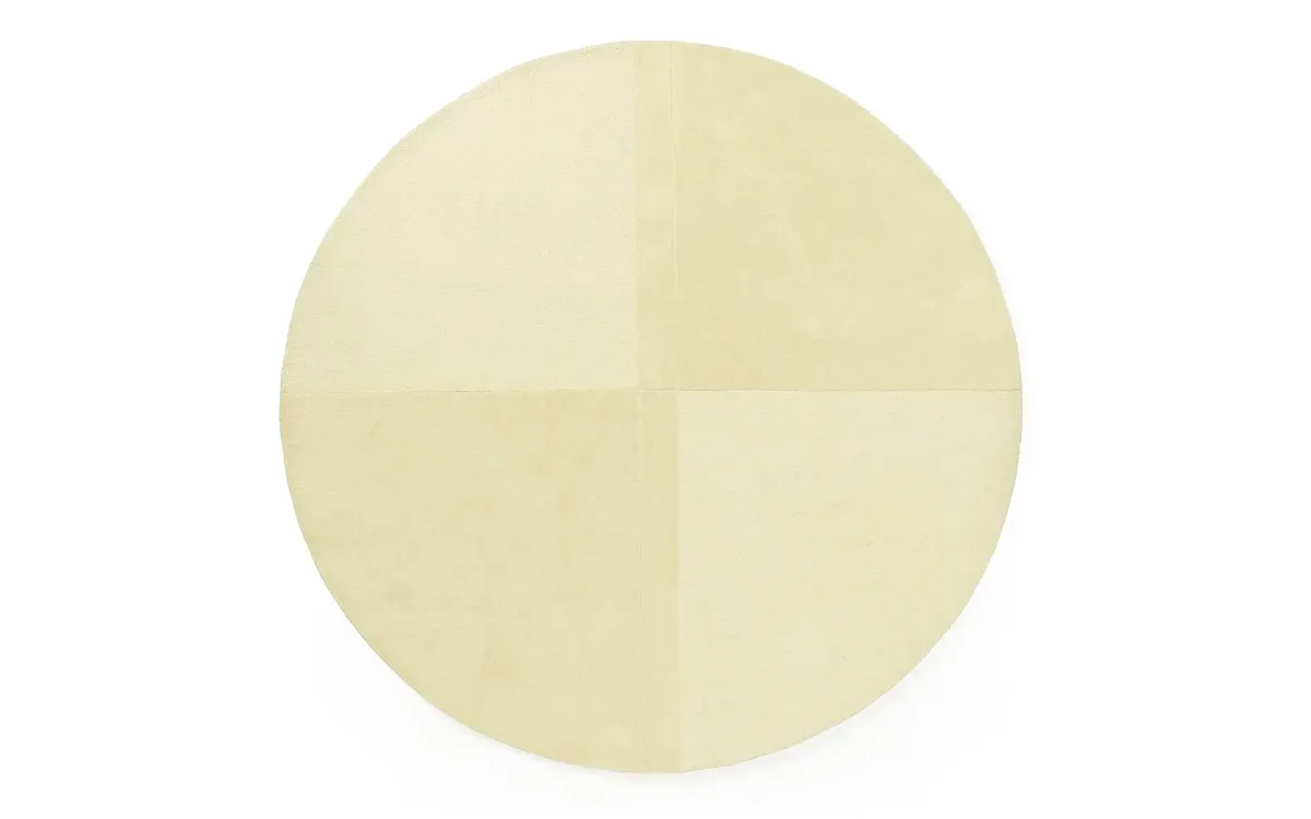 Level vloerkleed Ø280cm light yellow van Normann Copenhagen – productfoto