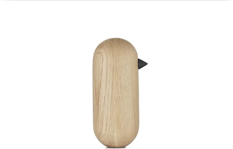 Little Bird Decoratie 13,5cm Eiken van Normann Copenhagen in Naturel – productfoto
