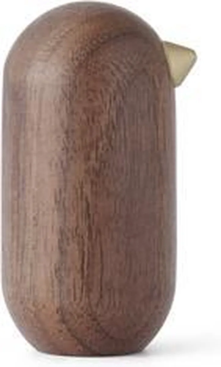 Little Bird Decoratie 5cm Walnoot van Normann Copenhagen in Bruin – productfoto
