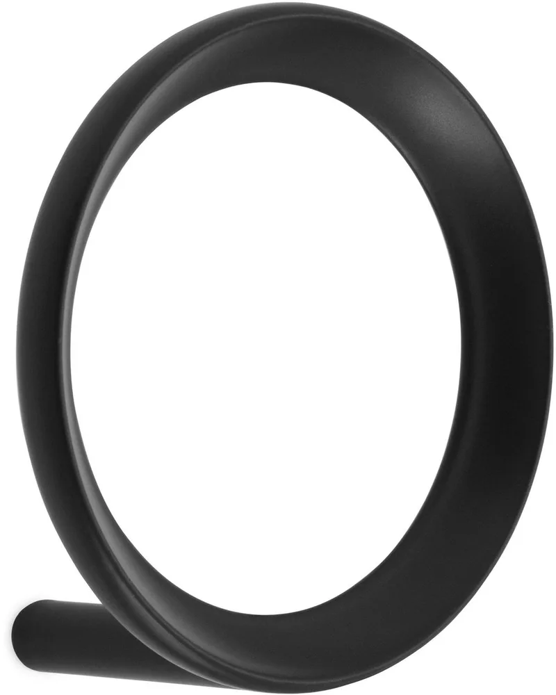 Loop Haak Ø7.8 Medium Black by Normann Copenhagen in Zwart – product photo