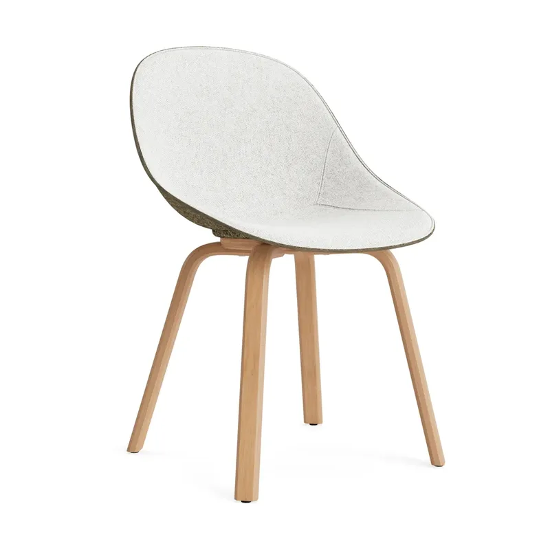 Mat Chair Stuhl mit Vorderpolsterung Hallingdal 110-seaweed-beech von Normann Copenhagen – Produktfoto