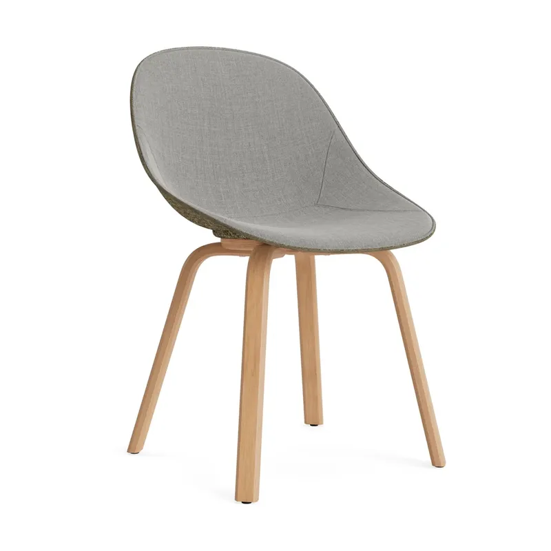 Mat Chair Stuhl mit Vorderpolsterung Remix 133-seaweed-beech von Normann Copenhagen – Produktfoto