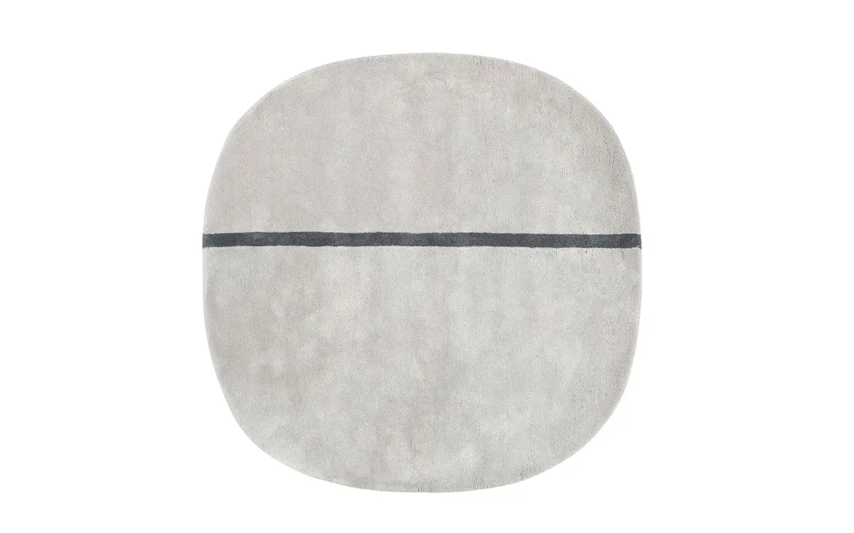 Oona vloerkleed 140x140cm grey de Normann Copenhagen – photo du produit