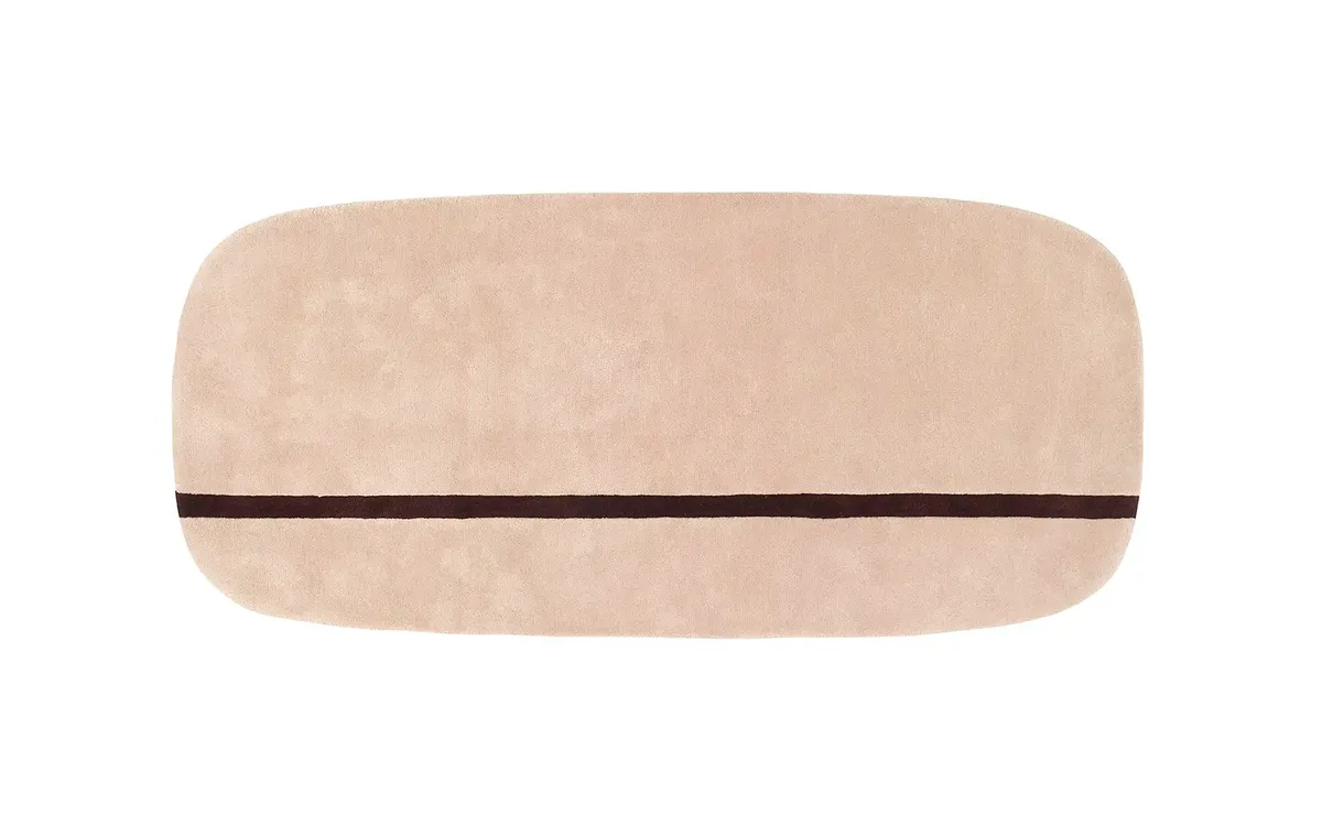 Oona vloerkleed 90x200cm rose by Normann Copenhagen – product photo