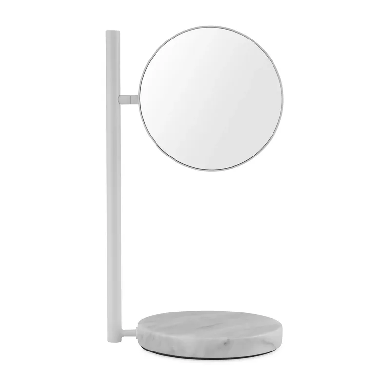 Pose Tischspiegel doppelseitig 21 x 39 cm Weiß fra Normann Copenhagen – produktbillede