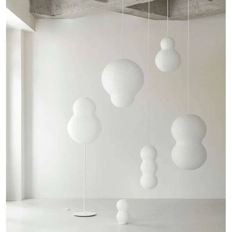 Puff Bubble Vloerlamp White - Normann Copenhagen - Woonkamer - Papier / Karton de Normann Copenhagen – photo du produit