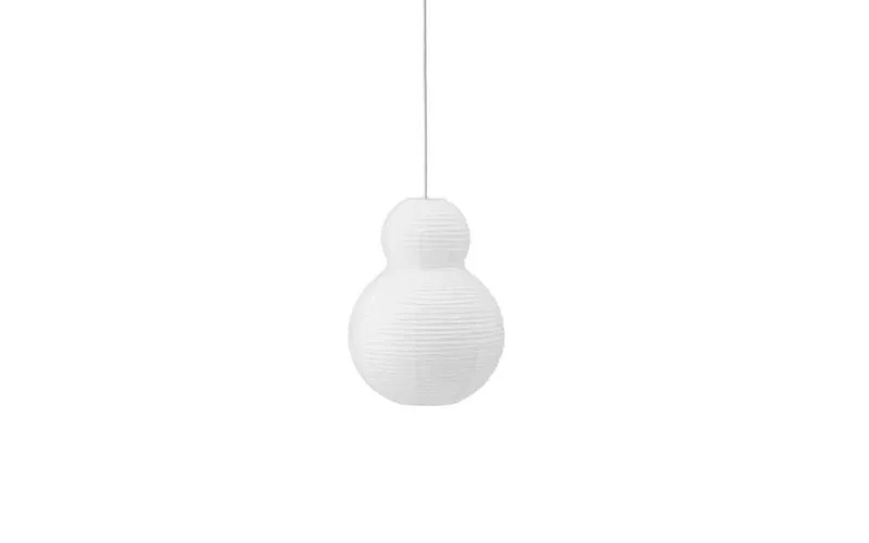 Puff Lamp Bubble Lamp Shade- White - Hoogte 50 Diameter 30CM-Rijst papier by Normann Copenhagen in Wit – product photo
