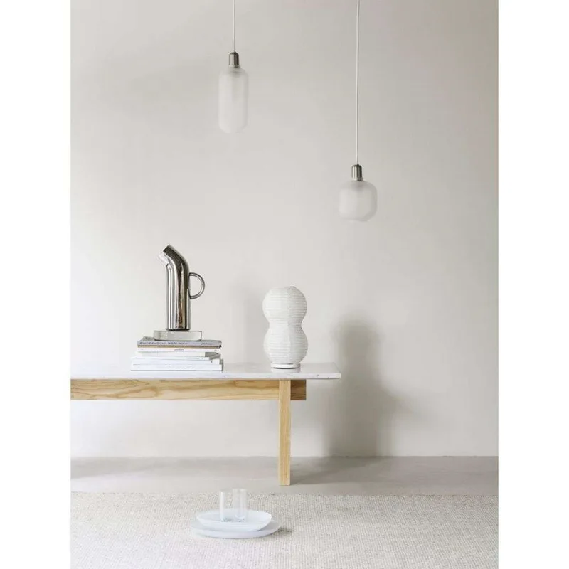 Puff Twist Taffellamp White - Normann Copenhagen - Woonkamer - Papier / Karton de Normann Copenhagen – photo du produit