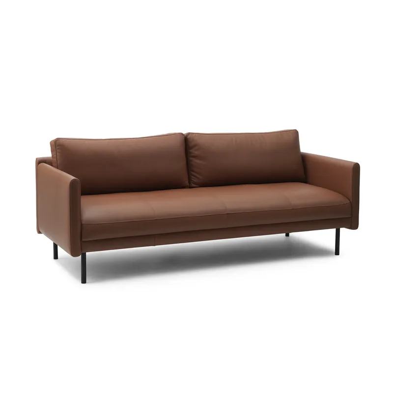 Rar 3-Sitzer Sofa Omaha leather cognac by Normann Copenhagen – product photo