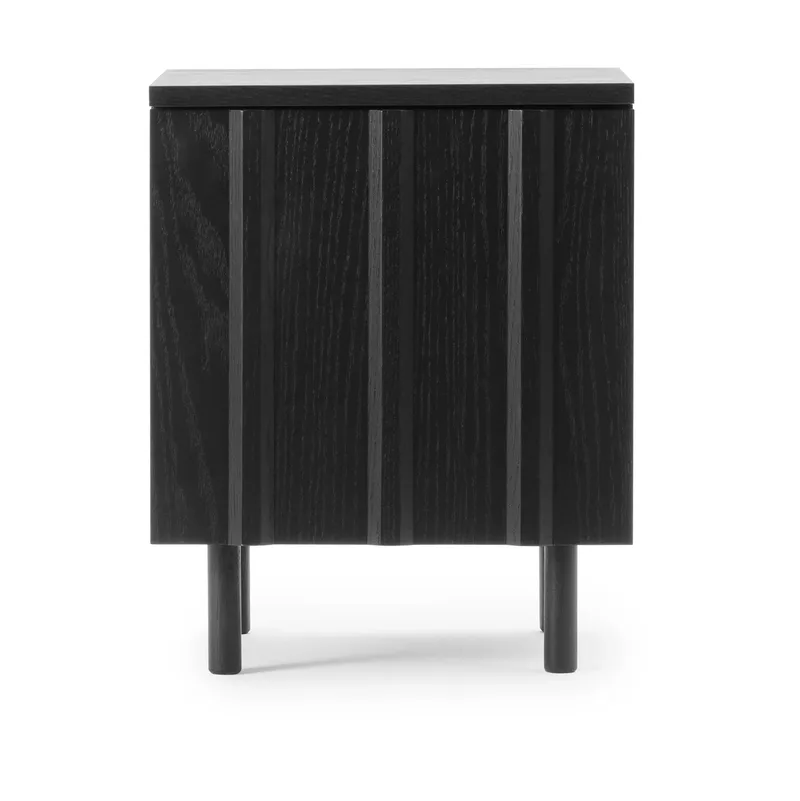 Rib Nachttisch Soft Schwarz, 52x42x40 cm van Normann Copenhagen – productfoto