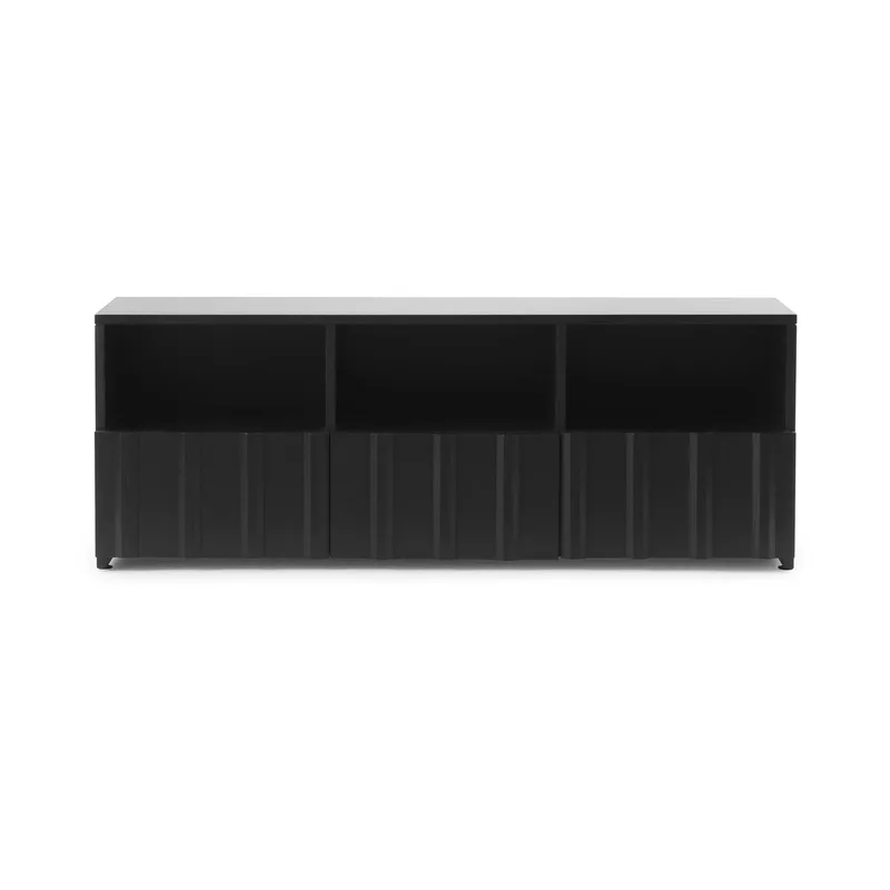 Rib Sideboard Hybrid Soft Schwarz, 44x120x38 cm från Normann Copenhagen – produktbild