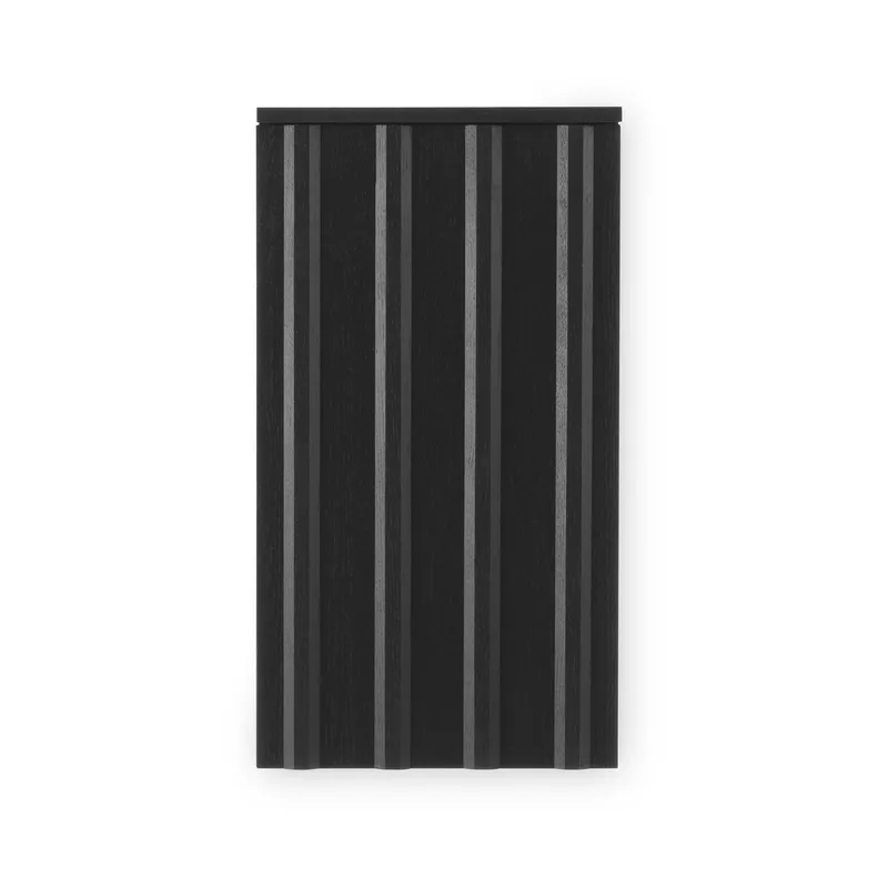 Rib Wandschrank Soft Schwarz, 73x40x23 cm från Normann Copenhagen – produktbild