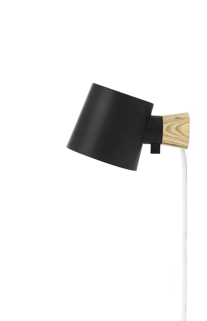 Rise Wandlamp Zwart - Normann Copenhagen - Woonkamer - Metaal by Normann Copenhagen – product photo