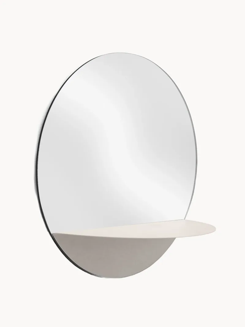 Ronde wandspiegel Horizon met plank by Normann Copenhagen – product photo
