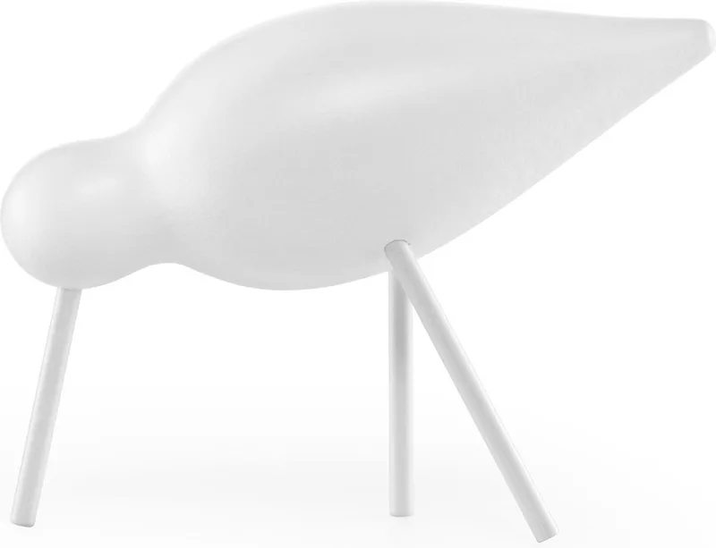 Shorebird Vogel Collectors Item Medium White/white de Normann Copenhagen en Wit – photo du produit