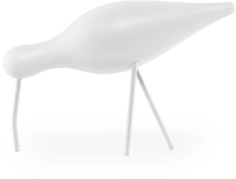 Shorebird Vogel Decoratie Large White/white van Normann Copenhagen in Wit – productfoto
