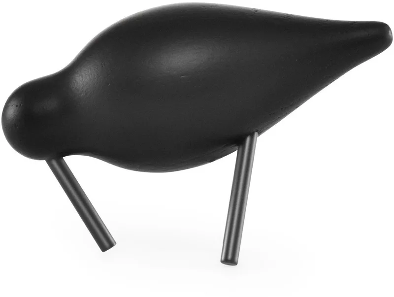 Shorebird Vogel Decoratie Small Black/black de Normann Copenhagen en Zwart – photo du produit