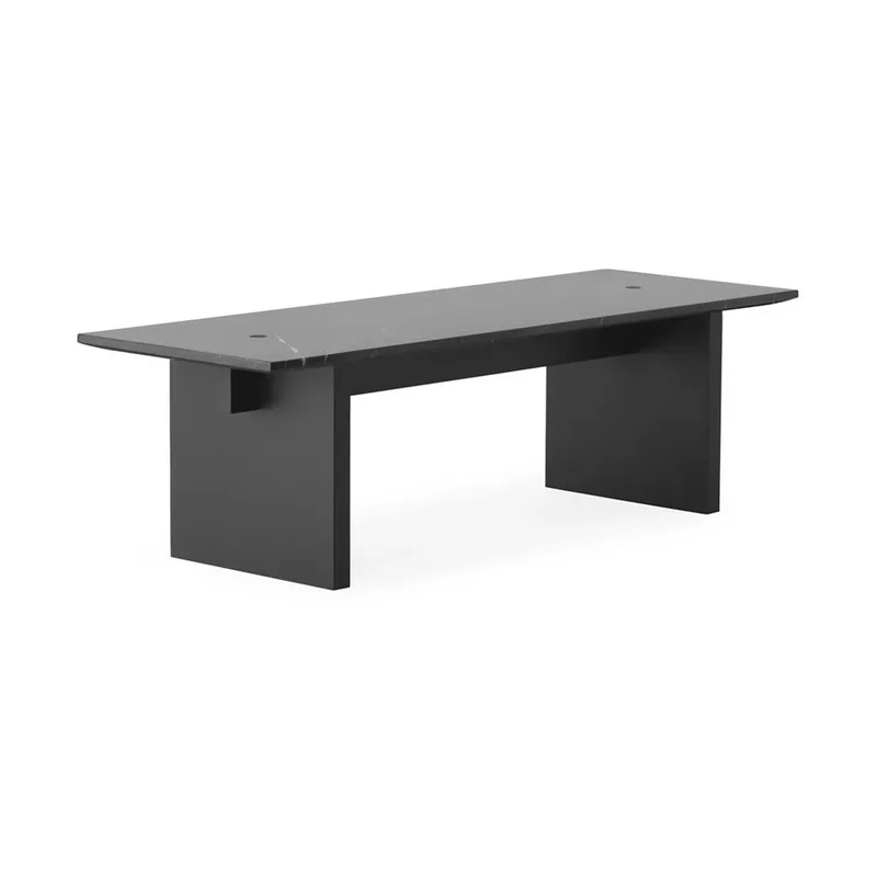 Solid Table Beistelltisch 130x38,5x40cm Black by Normann Copenhagen – product photo