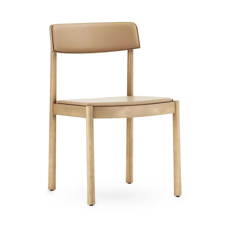 Timb Stuhl mit Sitzkissen Tan/ Ultra Leather - Camel by Normann Copenhagen – product photo