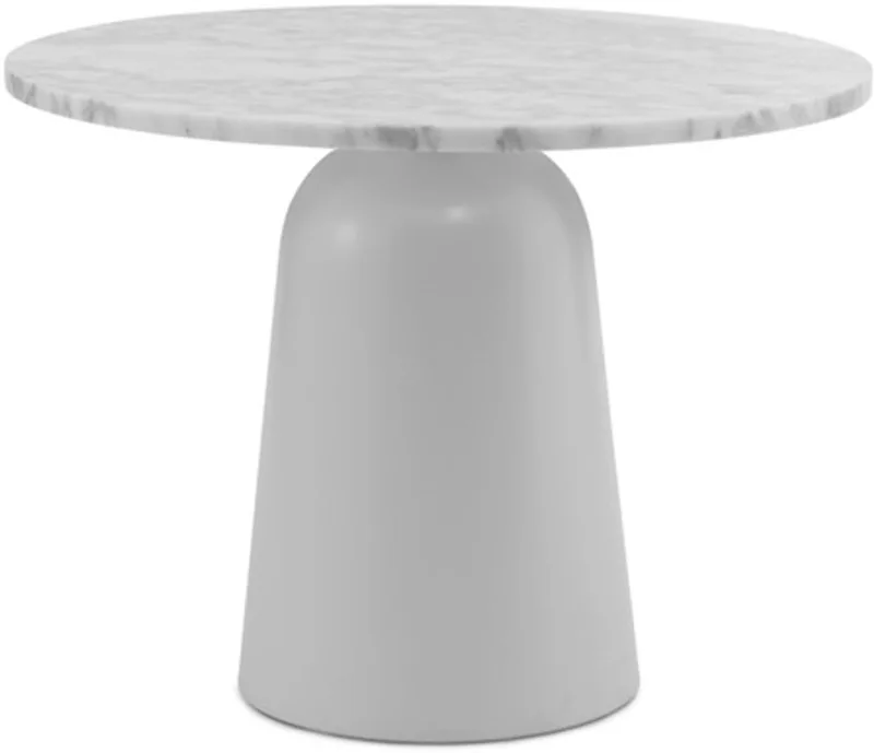 Turn Table Marble Bijzettafel White by Normann Copenhagen in Wit – product photo