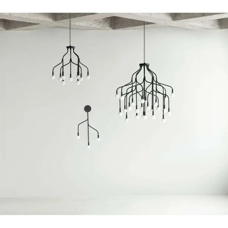 Vekst Wandlamp Black - Normann Copenhagen - Woonkamer - Metaal van Normann Copenhagen – productfoto