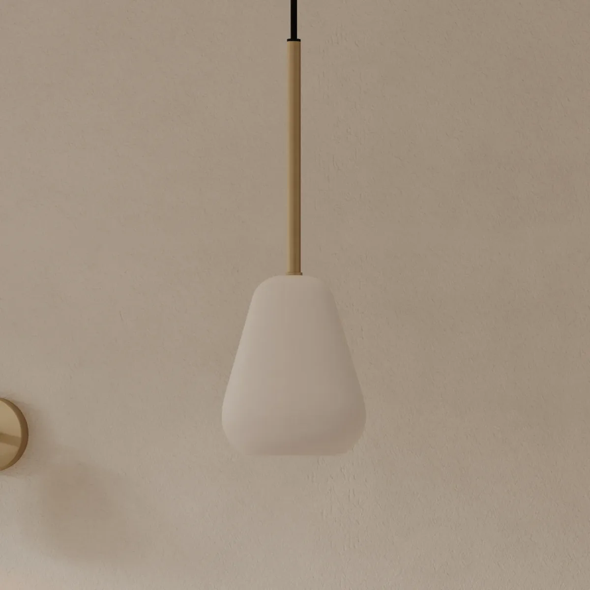 Anoli Spot hanglamp, goud/wit, Ø 10 cm van Nuura – productfoto