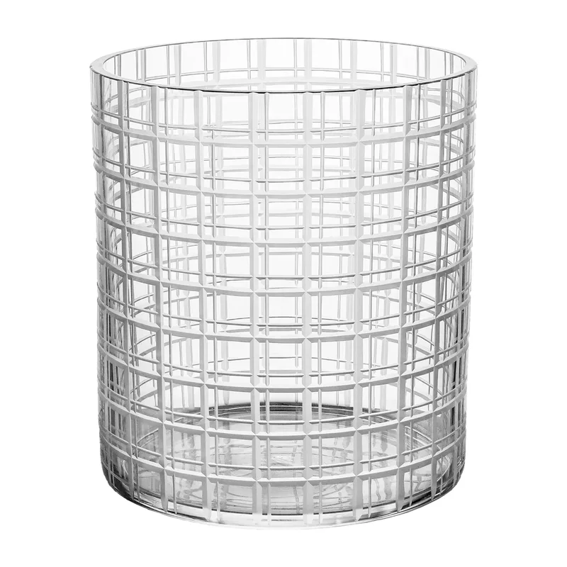 Cut in number Vase 20cm Gittermuster van Orrefors – productfoto